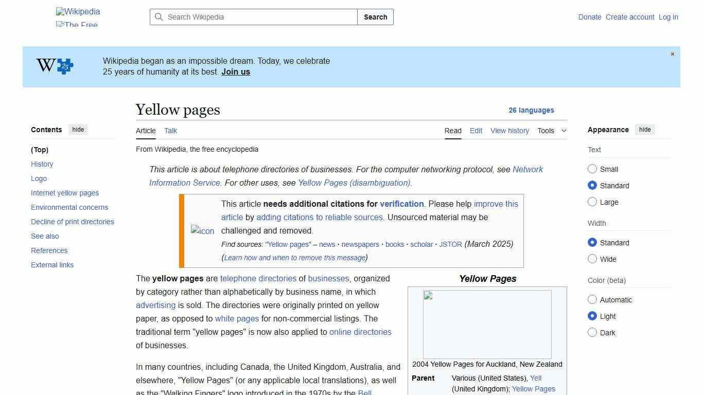 Yellow pages - Wikipedia